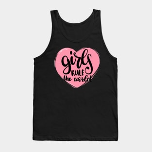 Girls Rule Funny Girly Quote Tank Top